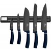 Berlingerhaus Sada nožů s magnetickým držákem 10 ks Black Rose Collection (BH-2420)