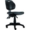Alba pracovná stolička Softy čierny kríž, čierny piest, bez podrúčok, čierna