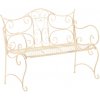 Záhradná lavica Tara, antická krémová