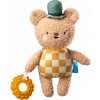 Taf Toys Plyšový Macko Brendon, maznáčik s hryzátkom 0 m+
