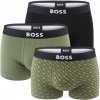 BOSS - boxerky 3PACK BOSS ONE eco friendly modern B logo & forest z organickej bavlny - limitovaná edícia-XXL (108-117 cm)
