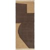 Ferm Living Koberec Forene Runner 80x200, tan/chocolate