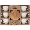Orion Hrnček porcelánový s podšálkou WHITELINE 0,14 l, 6 ks
