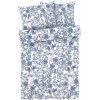 Livarno home Posteľná bielizeň z bavlneného saténu, 200 x 220 cm (modrá/biela) (100373093)