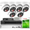 Súprava na monitorovanie IP 4Mpx 6 kamier IPCAM-T4-30DL, Hybrid Light, Záznamník 8ch - HiLook by Hikvision