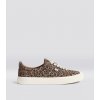 OCA Low Leopard Print Suede Sneaker