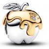 PANDORA Disney pozlátená korálka Otrávené jablko 764384C01