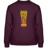 AWDis Sweat Mikina - Dobré pivo na zlé časy - Purpurovočervená - XL - Dámske