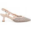 GOODIN Light beige openwork pumps with a low heel krémová | viacfarená 39 GOODIN 0000296850174