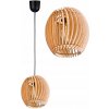 ZÁVESNÁ LAMPA stropná luster ZÁVES tienidlo SUD drevo na 1x E27