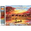 NORIMPEX Diamantové maľovanie Slonie stádo 30 x 40 cm