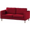 Dekoria Poťah na sedačku Karlstad (nerozkladací, 2-miestny, krátky), červená, 165 x 89 x 64 cm, Etna, 705-60