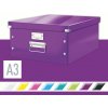 Leitz WOW Click & Store A3 36,9 x 20 x 48,2 cm, purpurová
