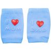 New Baby Detské nákolenníky s ABS I Love Mum and Dad Modrá