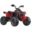 JOKO Elektrická štvorkolka Off-road CAN-AM 24V 200W, penové kolesá, kožené sedadlo, červená