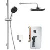 kielle Vega - Sprchový set s batériou pod omietku, na 2 spotrebiče, s príslušenstvom a telesom, chróm 20618SP20