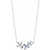 Preciosa Strieborný náhrdelník fresh kvetinky s kubickou zirkóniou 5344 70