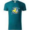 Volejbal lopta v triku - Tričko z organickej bavlny - 2XL ( Petrolejová )