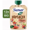 Sunar BIO Hopsáček jahoda banán čučoriedka a ovsené vločky 12 x 100 g