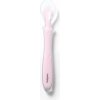 BABYONO Lyžička silikónová - pink 6m+