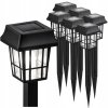 6x Solárna LED lampa Záhradná vbodovacia lampa stĺpiková lampa lampáš