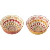 J-Line by Jolipa 2ks farebná porcelánová miska Bowl Jam - Ø11*5 cm - J-Line by Jolipa
