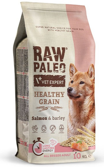 VetExpert Raw Paleo Adult Healthy Grain Salmon & Barley 10 kg