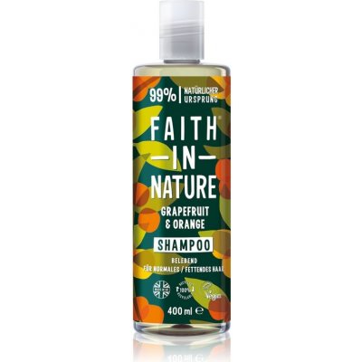 Faith In Nature Grapefruit & Orange prírodný šampón pre normálne až mastné vlasy 400 ml