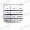 Klávesnica Nokia C3-01 strieborná Originál
