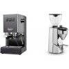 Gaggia New Classic EVO, grey + Rocket Espresso SUPER FAUSTO, chrome