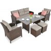 Focus Garden Focus IBIZA 5+1 záhradná sedacia súprava, hnedá 002868, NOVINKA