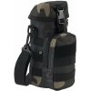 BRANDIT puzdro na fľašu 0,5-1 l s popruhom MOLLE DARK CAMO