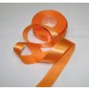 Stuha saténová 25mm oranžová