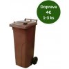 Popolnica Odpadová nádoba 120L - Hnedá