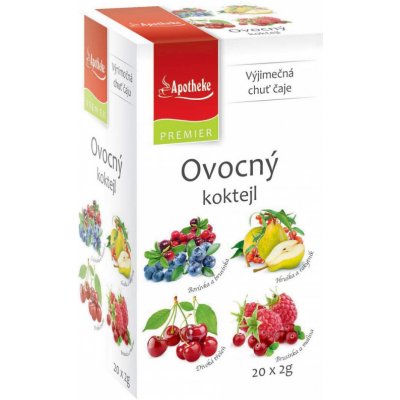 Apotheke Ovocný koktail 4v1 20 x 2 g