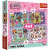 Puzzle Trefl Puzzle LOL Surprise: Zoznámte sa s bábikami 4v1 (35,48,54,70 dielikov) (34613)