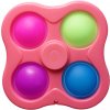 POP IT Spinner 4 hlavy růžový