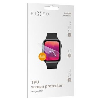 FIXED TPU fólia na displej Invisible Protector pro Apple Watch 45 mm, 2 ks v balení čiré FIXIP-818