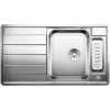 Blanco Axis III 5 S-IF s excentrom, so sklenenou doskou, s nerezovou miskou hodvábny lesk 522103