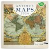 NOTIQUE Poznámkový kalendár Staré mapy 2026, 30 x 30 cm