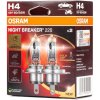 Halogénové žiarovky Osram H4 12V 60/55W P43t NIGHT BREAKER 200 /2 ks