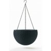 Kvetináč Keter Hanging Sphere grafitový 229545
