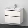 Duravit D-Neo umývadlo so skrinkou 78.4 cm biała DE012102222