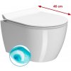 GSI - PURA SHORT závesná WC misa, Swirlflush, 35x46cm, biela ExtraGlaze 880211
