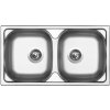 drez nerezový Sinks OKIO 780 DUO V 0,5mm matný