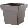 Kvetináč plast sivý Prosperplast 23,4 cm x 23,4 x 22 cm