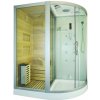 M-Spa - Sauna so suchou parou s funkciou hydromasáže BIELA ​​ľavá 180 x 110 x 223 cm 6 kW