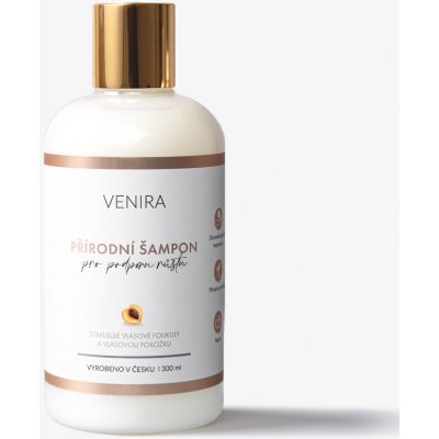 VENIRA prírodný šampón pre podporu rastu vlasov, marhuľa, 300 ml marhuľa, 300 ml