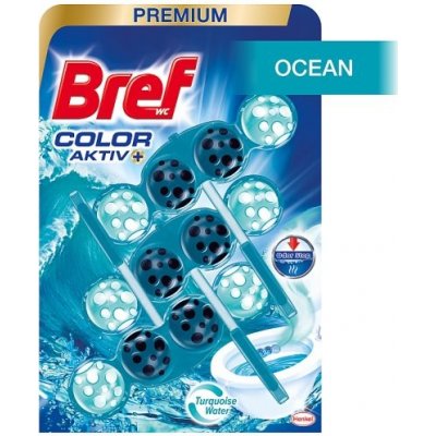 Bref Color Aktiv Ocean tuhý WC blok 3 x 50 g