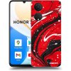 Picasee silikónový prehľadný obal pre Honor X7 - Red black